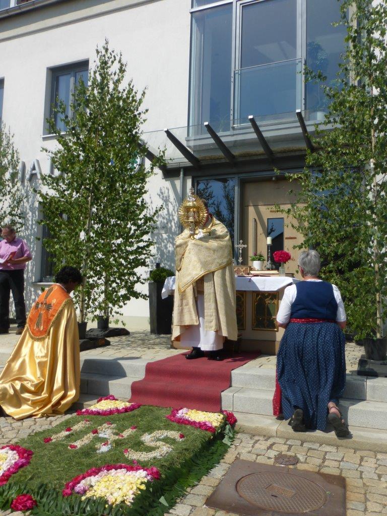 Fronleichnam Hohenthann Altar Rathaus