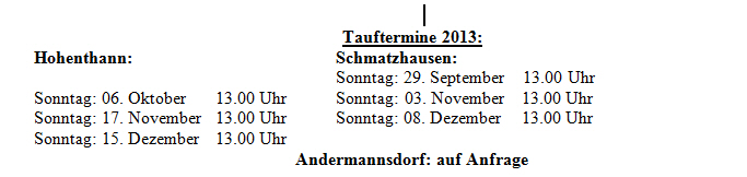 taufe